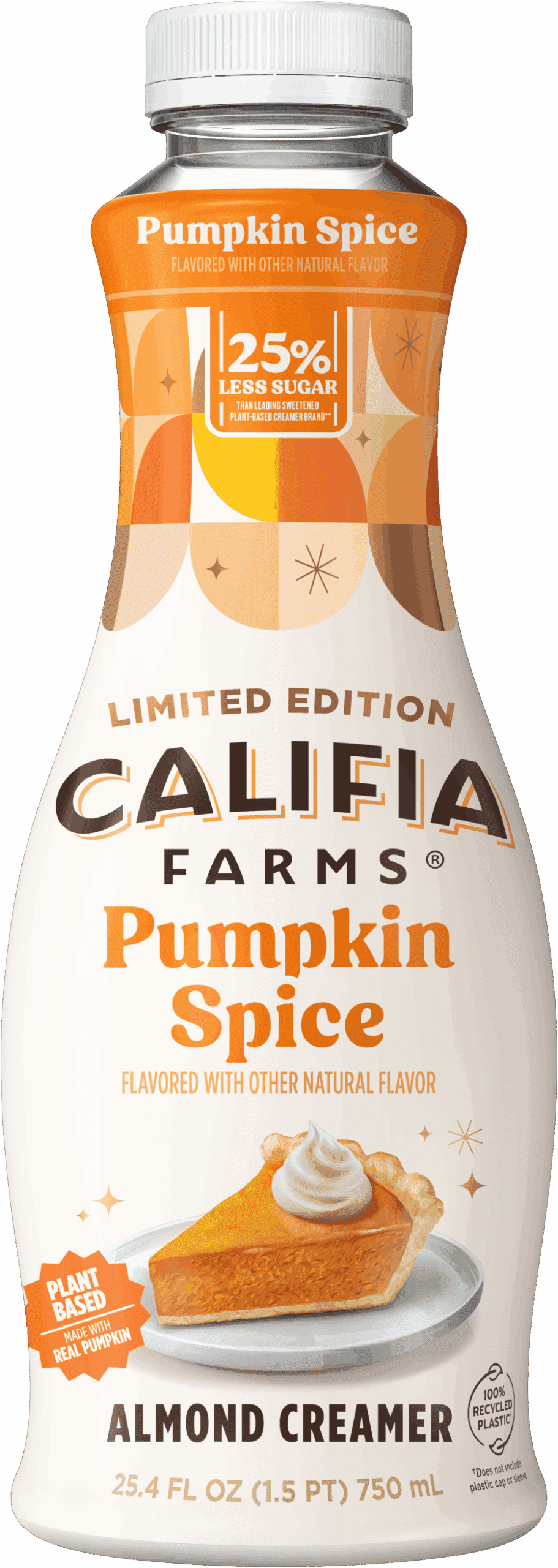 Picture of Califia Farms Pumpkin Spice 25.4oz Seasonal Almond Milk Bottle