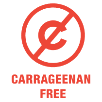 Carrageenan free logo indicating item is carrageenan free